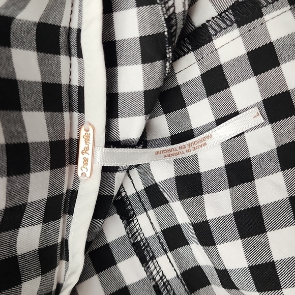 Free People Florence Checkered Crop Flare Pants - Picture 9 of 10